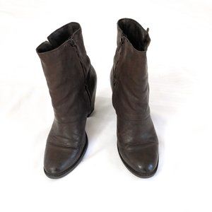 ALDO | Brown Leather Ankle Boots